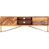 Image de vidaXL Armoire TV 140x30x45 cm en bois massif d'acacia