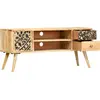 Image de vidaXL Armoire TV 100x30x45 cm en bois massif de manguier