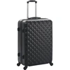 Image de vidaXL Ensemble de trolleys à coque dure 3 pièces noir ABS