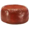 Image de Vidaxl Pouffe Tan 60x30 Cm Genuine Goat Leather