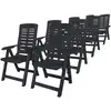 Image de Vidaxl - Ensemble À Manger D'Extérieur 9 Pcs Plastique Anthracite