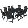 Image de Vidaxl - Ensemble À Manger D'Extérieur 11 Pcs Plastique Anthracite
