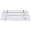 Image de vidaXL Auvent de porte Argenté et transparent 120x90 cm Polycarbonate