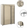 Image de vidaXL Armoire pliante crème 110x45x175 cm Tissu