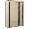 Image de Garde-robe Pliable Crème 110x45x175 Cm Tissu Vidaxl