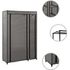Image de vidaXL Armoire pliante Gris 110x45x175 cm Tissu