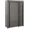 Image de Garde-robe Pliable Gris 110x45x175 Cm Tissu Vidaxl