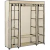 Image de Vidaxl - Armoire Avec Compartiments Et Tiges Crème 150x45x176 Cm Tissu