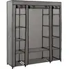 Image de Vidaxl - Armoire Avec Compartiments Et Tiges Gris 150x45x176 Cm Tissu