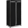 Image de vidaXL Armoire noire 75×50×160 cm
