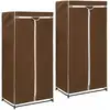 Image de 2 Pcs Garde-robes Marron 75x50x160 Cm