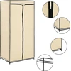 Image de vidaXL Armoires à vêtements 2 pcs. Crème 75×50×160 cm