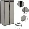Image de vidaXL Armoires à vêtements 2 pcs. Gris 75×50×160 cm