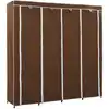 Image de vidaXL Armoire à vêtements avec 4 compartiments brun 175 x 45 x 170 cm