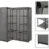 Image de Garde-robe D'Angle Gris 130 X 87 X 169 Cm Vidaxl