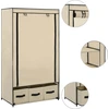 Image de vidaXL Armoire Crème 87 x 49 x 159 cm Tissu