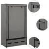 Image de Garde-robe Gris 87 X 49 X 159 Cm Tissu