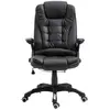 Image de vidaXL Chaise de bureau noir similicuir