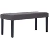 Image de Vidaxl - 281309 Bench 106 Cm Grey Faux Leather