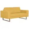 Image de Vidaxl - Canapé À 2 Places Tissu Jaune