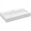 Image de Lavabo 80x46x11 Cm Fonte Minérale/marbre Blanc Vidaxl