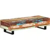 Image de Vidaxl - Table Basse 120x50x30 Cm Bois De Récupération Solide Et Acier