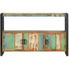 Image de vidaXL Buffet 120x30x75 cm Vieux bois massif