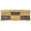 Image de Table basse 100 x 50 x 35 cm en bois massif de manguier