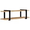Image de vidaXL étagère TV 130x40x40 cm bois massif Mango