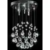 Image de vidaXL Plafonnier avec perles en cristal argenté Boule 3x G9 Ampoules