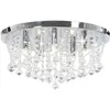 Image de Vidaxl - Plafonnier Avec Perles De Cristal Argenté Rond 4 Ampoules G9