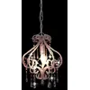 Image de vidaXL Plafonnier avec perles Rose Rond E14