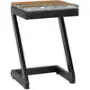 Image de vidaXL Table basse 30 x 30 x 50 cm bois massif teck et polyrésine