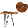 Image de Table Basse 70x45 Cm Bois De Teck Massif Et Polyrésine Vidaxl