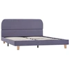 Image de vidaXL Cadre de lit gris clair tissu 140x200 cm