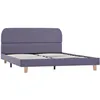 Image de Cadre De Lit Sans Matelas Gris Clair Tissu 140x200 Cm Vidaxl
