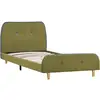 Image de Cadre De Lit Sans Matelas Vert Tissu 90x200 Cm Vidaxl