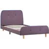 Image de Cadre De Lit Sans Matelas Taupe Tissu 90x200 Cm Vidaxl
