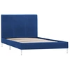 Image de vidaXL Sommier bleu tissu 90×200 cm