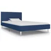 Image de Cadre De Lit Bleu Tissu 90 X 200 Cm