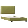 Image de vidaXL Cadre de lit Vert Tissu 90x200 cm