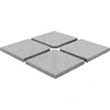 Image de vidaXL Plaques de poids pour parasol 4 pcs. Carré Gris Granit 100 kg