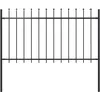 Image de Vidaxl - Clôture De Jardin Avec Dessus En Lance Acier 1,7 X 1 M Noir