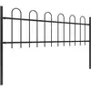 Image de Vidaxl - Clôture De Jardin Avec Dessus En Cerceau Acier 1,7 M Noir