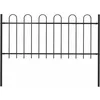 Image de Vidaxl - Clôture De Jardin Avec Dessus En Cerceau Acier 1,7 M Noir