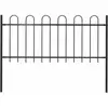 Image de Vidaxl - Clôture De Jardin Avec Dessus En Cerceau Acier 1,7 M Noir