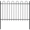 Image de Vidaxl - Clôture De Jardin Avec Dessus En Cerceau Acier 1,7 M Noir