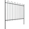 Image de vidaXL Clôture de jardin avec design d'arceau acier 1,7 m noir