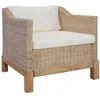 Image de Vidaxl - Fauteuil Avec Coussins Rotin Naturel