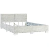 Image de vidaXL Cadre de lit Gris Naturel Rotin 140 x 200 cm